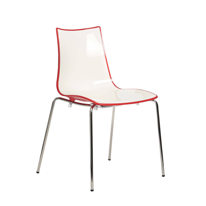 Gecko Shell Dining Stacking Chair - Red - NWOF