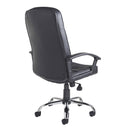 Hertford High Back Managers Chair - Black Leather Faced - NWOF