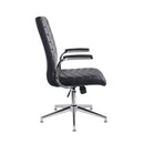 Martinez High Back Managers Chair - Black Faux Leather - NWOF