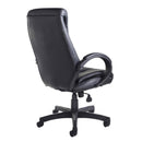 Nantes High Back Managers Chair - Black Faux Leather - NWOF