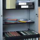 Roll Out Filing Frame for Bisley Systems Storage Cupboards and Tambours - Black - NWOF