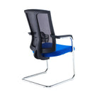 Ronan Chrome Cantilever Frame Conference Chair With Mesh Back - NWOF