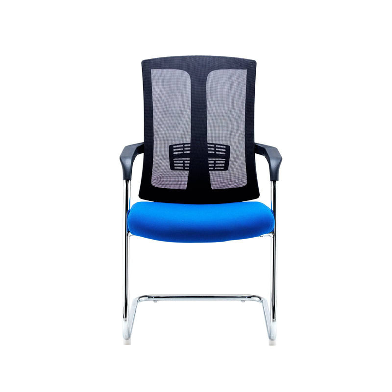 Ronan Chrome Cantilever Frame Conference Chair With Mesh Back - NWOF