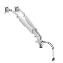 Triton Gas Lift Space-Saving Double Monitor Arm - White - NWOF