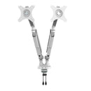 Triton Gas Lift Space-Saving Double Monitor Arm - White - NWOF