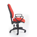 Dams Vantage 200 3-Lever Asynchronous Operators Chair with adjustable armrests and ergonomic design for office use.
