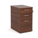 Universal Desk High 3 Drawer Pedestal With Silver Handles - 600mm - NWOF