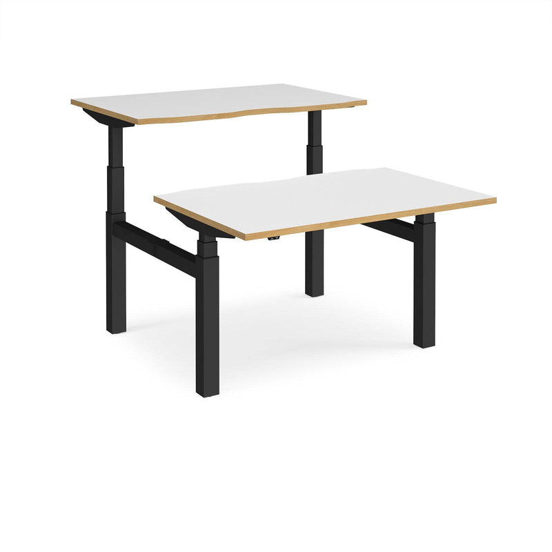 Elev8 Touch Sit-Stand Back-To-Back Desks - 1200mm - NWOF