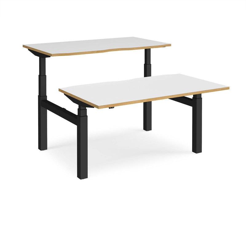 Elev8 Touch Sit-Stand Back-To-Back Desks - 1400mm - NWOF