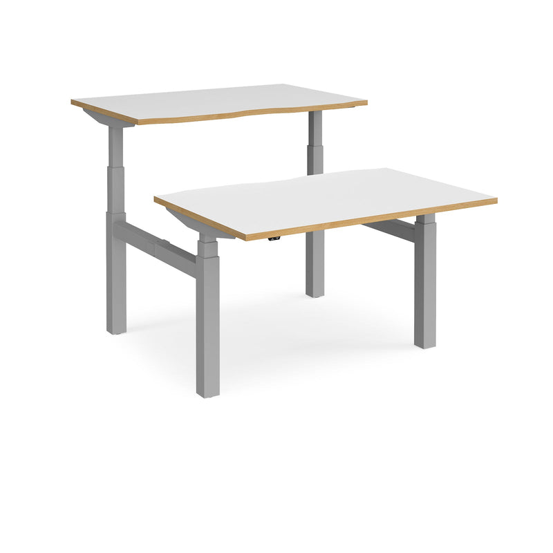 Elev8 Touch Sit-Stand Back-To-Back Desks - 1200mm - NWOF