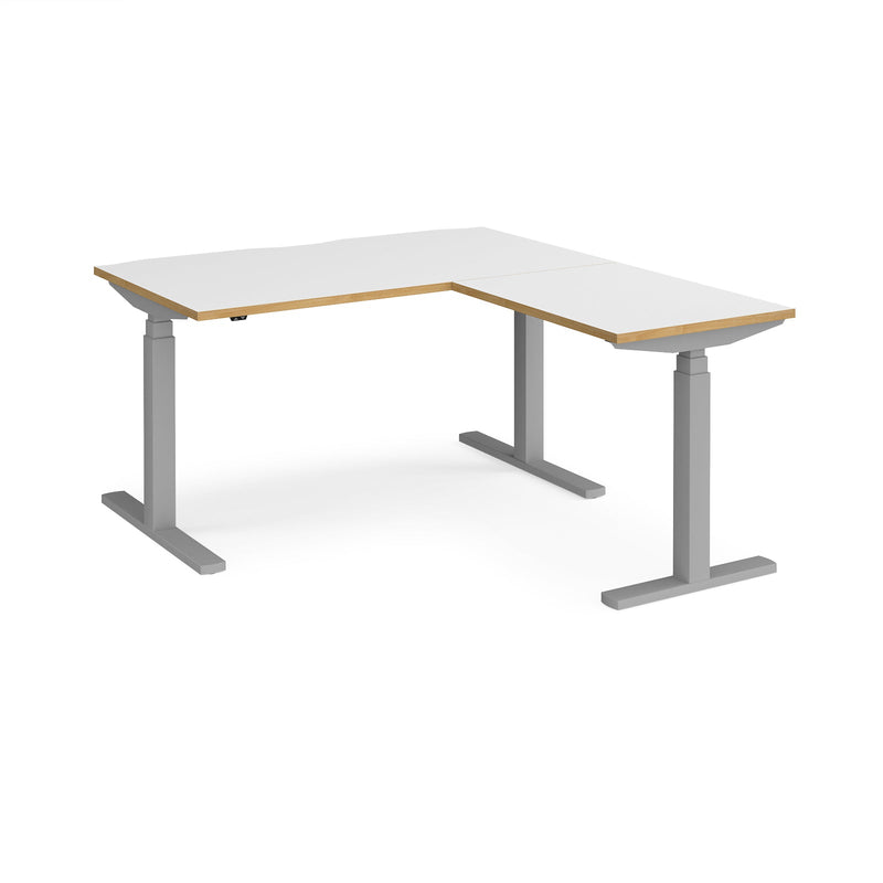Elev8 Touch Sit-Stand Desk With 800mm Return - 1400mm - NWOF