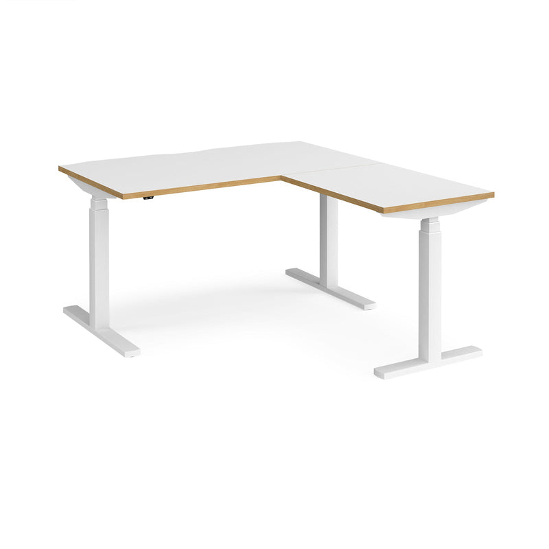 Elev8 Touch Sit-Stand Desk With 800mm Return - 1400mm - NWOF