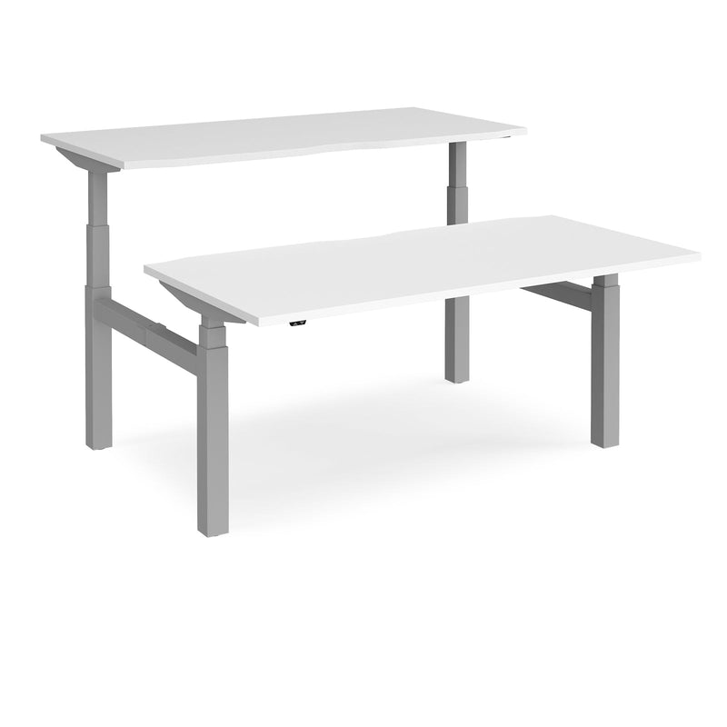 Elev8 Touch Sit-Stand Back-To-Back Desks - 1600mm - NWOF