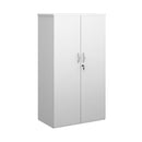 Duo Double Door Cupboard - White - NWOF