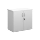 Duo Double Door Cupboard - White - NWOF