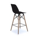 Strut Multi-Purpose Stool With Natural Oak 4 Leg Frame And Black Steel Detail - NWOF