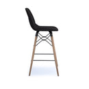 Strut Multi-Purpose Stool With Natural Oak 4 Leg Frame And Black Steel Detail - NWOF