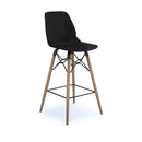 Strut Multi-Purpose Stool With Natural Oak 4 Leg Frame And Black Steel Detail - NWOF
