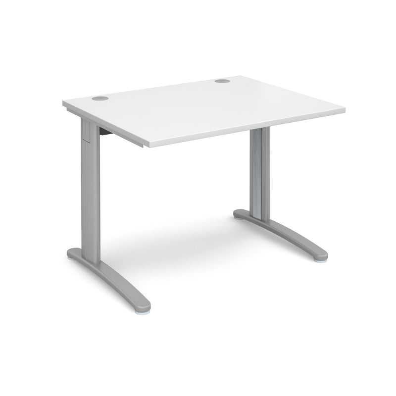 TR10 800mm Deep Straight Desk - White - NWOF