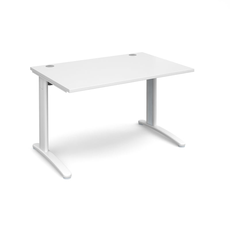 TR10 800mm Deep Straight Desk - White - NWOF