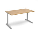 TR10 800mm Deep Straight Desk - Oak - NWOF