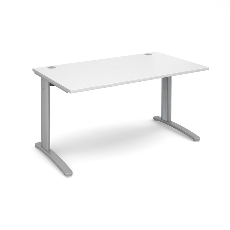 TR10 800mm Deep Straight Desk - White - NWOF