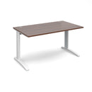 TR10 800mm Deep Straight Desk - Walnut - NWOF