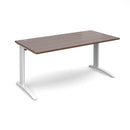 TR10 800mm Deep Straight Desk - Walnut - NWOF
