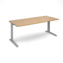 TR10 800mm Deep Straight Desk - Oak - NWOF