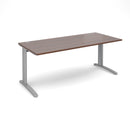 TR10 800mm Deep Straight Desk - Walnut - NWOF