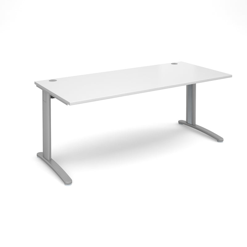 TR10 800mm Deep Straight Desk - White - NWOF