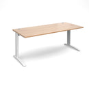 TR10 800mm Deep Straight Desk - Beech - NWOF