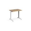 TR10 600mm Deep Straight Desk - Oak - NWOF