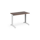 TR10 600mm Deep Straight Desk - Walnut - NWOF