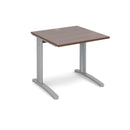 TR10 800mm Deep Straight Desk - Walnut - NWOF
