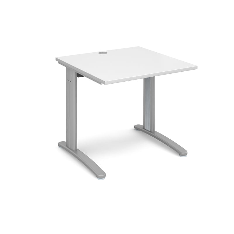 TR10 800mm Deep Straight Desk - White - NWOF