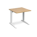 TR10 800mm Deep Straight Desk - Oak - NWOF