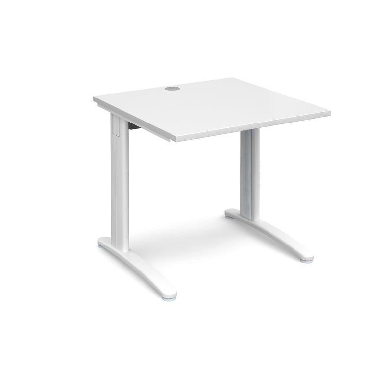 TR10 800mm Deep Straight Desk - White - NWOF