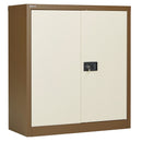 Bisley Steel Contract Cupboard - Coffee & Cream - NWOF