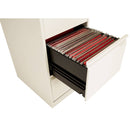 Steel filing cabinet by TC Bisley Classic in chalk color with multiple drawers for organized storage.
