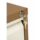TC Bisley Contract steel filing cabinet with two drawers in coffee and cream finish, ideal for office storage and organization