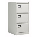 TC Bisley Contract Steel Filing Cabinet in Goose Grey with two drawers, featuring a durable metal construction and modern design.