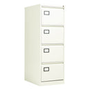 White Bisley Contract Steel Filing Cabinet by TC with multiple drawers, shown from the front in the image.