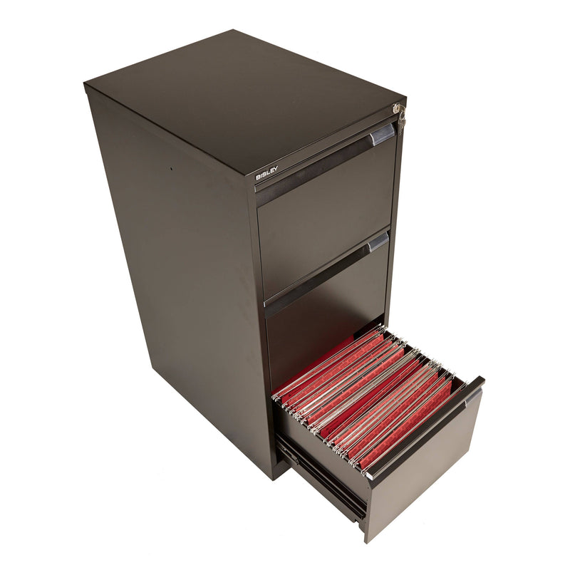 Bisley Classic Steel Filing Cabinet - Black - NWOF