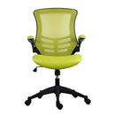 TC Marlos mesh back office chair with folding arms, ergonomic design and adjustable features for comfortable workspace sitting.