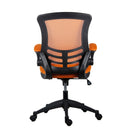 TC Marlos mesh back office chair with folding arms, ergonomic design and adjustable features for comfortable workspace seating.