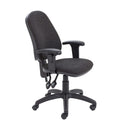 Charcoal TC Calypso 2 High Back Operator Chair with adjustable headrest and ergonomic design for office comfort