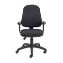 TC Calypso 2 high-back operator chair with ergonomic design, black upholstery, and adjustable headrest for comfortable seating