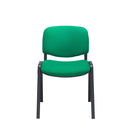 TC Office Club Meeting Chair with black fabric seat and chrome frame, designed for comfortable office or meeting room seating.
