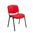 Red TC Office Club Meeting Chair with ergonomic design and padded seat, ideal for conference and office use.